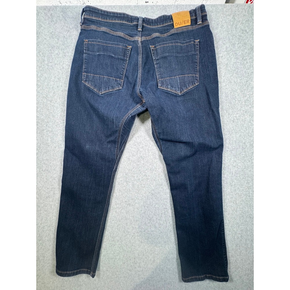 DU/ER Performance Denim L2X Coolmax‎ Jeans Dark Wash Blue Stretch Slim Straight